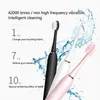Tandborste kraftfull ultraljudssonisk elektrisk tandborste USB -laddning laddningsbar tandborste tvättbar elektronisk blekning tänder borste