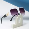 Mode lyxdesigner solglasögon för kvinnors män glas samma solglasögon som Lisa Triomphe Beach Street Photo Små sunnies metall full ram med presentförpackning