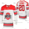 28 Jake Wise 2023 Ohio State Buckeyes Hockey Jersey Faceoff no lago Jaedon Leslie Cole McWard Mason Lohrei Scooter Brickey Dalton Messina Cam Thiesing