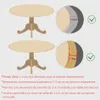 Round Tablecloth Transparent Soft Plastic PVC Waterproof Oilprpoof Living Room Dining Tables Kitchen Desk Protector Home Decor 240113