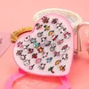 Beauty Fashion 10pcs Ldren Toys Rings Up Pray Play Play Joundlery Creative Princess Box Decor Rings for Girls Finger Ringsvaiduryb