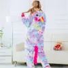 Fantasia de unicórnio estrela feminina, pijama kigurumi, macacão com capuz, adultos, fantasia de halloween3087