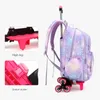 Väskor Barnvagnsväskor med hjulstudentryggsäck, flickväskor, söta skolväskor, largecapacity ryggsäck, stjärna