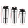 Bottiglia shaker in acciaio inossidabile Bottiglie per miscelazione di proteine in polvere di siero di latte Sport Acqua potabile Tazza Miscelatore sottovuoto Bicchieri 240115