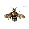 Garden Decorations 2 Pcs Bee Decors Ornament Brass Figurine Fake Bees Metal Ornaments Desk Figurines Home Decor