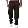 Men's Casual Multi Pocket Loose Straight Work Pants Outdoor Fitness Pants