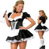 Lady Sexy Franse meid serveerster verkleedkostuum bediende Halloween-outfit M8373276I