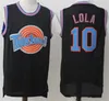 Space Jam Film Maillots de basket-ball Tune Squad Looney Tunes Daffy Duck Bill Murray Lola Bugs Bunny TAZ Tweety Michael James Curry Jersey Shorts Noir Blanc Porter