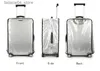 Valises Couvre-bagages Transparent PVC Housse de bagage étanche Chariot Valise Cache-poussière anti-poussière Organisateur de voyage Accessoires Q240115