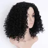 Kinky Curly Synthetic Hair Middle Part Fluffy Explosive Head Short Wig For Women 16 Inch Heat Resistant Fiber Wig Cover240115