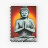 Bouddha Statue Modèle Spirale Carnet Journal 120 Pages Étudiants Carnets de Notes Pour Journal Notes Étude Travail Scolaire Écriture Cadeaux