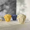 Zanaat Araçları Medusa Head 3D Silikon Mum Kalıp El Yapımı DIY Alçı Heykeli Heykel El Sanatları Araçlar Ev Dekoru Soya Balmumu Kalıp YQ240115