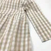 Mädchen Kleider Baby Kleid Frühling Herbst Kinder Plaid Langarm Prinzessin Kinder Geburtstag Party Kleidung 2-10 Jahre Freizeit