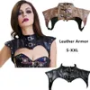 Frauen Krieger Rüstung Steampunk Kostüm Zubehör Retro Gothic Stil Nieten Gürtel Kunstleder Bucked Schulter Rüstung Weibliche Club2979