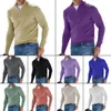 Men Spring Autumn Sweatshir Imitation Cashmere Zipper Basic Sweater Long Sleeve Half Turtleneck Warm Pullover 240115