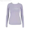 Yoga Top Fitness Dames Shirt met lange mouwen Gym Sportkleding Sneldrogend T voor VestGR7L