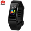 Bileklikler Orijinal Huawei Band 4 Pro Smart Watch GPS AMOLED 0.95 'Metal Malzeme Su geçirmez Yüzme Kalp Hızı Sensörü Dokunmasız Uyku Parkuru