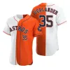 Men''houston'''Stros''''Women Gençlik Çocukları Carlos Correa Alex Bregman Jose Altuve Justin Verlander Yuli Gurriel Ryan Pressly Özel Turuncu Authentic Split Jersey