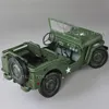 KDW – modèle de voiture en métal moulé sous pression, échelle 1/18, véhicule tactique militaire, réplique Miniature Willys à collectionner, 240115