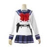 Anime High-Rise Invasion Yuri Honjo Cosplay Kostuum Rok Set Tenkuu Shinpan Lange Pruik JK Matrozenpakje Halloween schooluniform Y091239Y