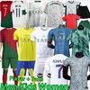 23 24 25 Al Nassr FC Soccer Ronaldo Retro Long Sleeves Portugiesische Trikots Joao Felix Ruben Neves Diogo Portugieser Portugal Football Shirt Team Männer Kids Kit Kit