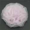 Haarschmuck, 15 Stück, 6,3 cm große Chiffon-Mesh-Stoffblumen für DIY Säuglings-Baby-Stirnbänder, Stoff-Blumen-Mädchen-Band, Kopfbedeckung, Bastelbedarf