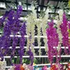 Dekorativa blommor 2st konstgjorda wisteria utomhus falska gård tak dekoration rotting bröllop