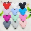 10st Baby Silicone Clips Pacifier Dummy Teether Chain Holder Clips DIY Baby Mouse Animal Nursing Toething Toy Clip 240115