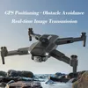 Drone à double caméra 4K avec évitement d'obstacles à 360 °, retour intelligent, transmission en temps réel, vol de trajectoire, positionnement du flux optique, moteur sans balais.