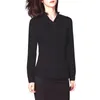女性用ブラウス長袖フォーマルシャツスリムフィットタイトなビジネスソーシャルシャツボタンダウンラペル服大きなサイズ