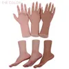 Realistic Silicone Material Female Hands Foot Model Lifelike Hand Mannequin for Art Jewelry Display 240115