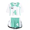 Anime Haikyuu Cosplay Costume Aoba Johsai High School Oikawa Tooru Tracksuit Women Dwupoziomowy zestaw zestawów i szorty 2 -częściowe stroje 265b