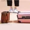 Чемоданы Новый дорожный 20-28-дюймовый интернатный чемодан с паролем, устойчивый к царапинам багаж, большая упаковка, багажник, легкий мужской чехол для подарков Q240115