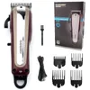 Original Geemy Professional Cordless Hair Clipper Rechargeble Beard Trimmer For Men Electric Haircut Magic Blade 240115