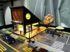 Car Model 1 64 Diorama Garage LED Supermarket Shop with Light Parking Lot Diecast Car Model Display Case for Wheel Man Gift 240115