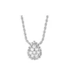 Baolong necklace dripping white fritillary elegant luxury high-carbon diamond high-end fashion banquet present 240115