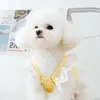 犬のアパレルペットサスペンダードレスかわいいレース子犬プリンセススカートサマーソフトキャットウェディングファッション服チワワ