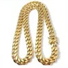 Designers necklaces cuban link gold chain chains Gold Miami Cuban Link Chain Necklace Men Hip Hop Stainless Steel Jewelry Necklaces Aeptk