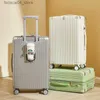 Valigie Trolley per bagagli 20 22 24 26 28 pollici Muto portatile multifunzionale Password durevole Valigie da viaggio Ruota universale Q240115