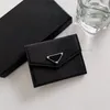 Mini Credit Card Holder Unisex Wallet Bank PU Leather Wallets Ultrathin Designer Five Cards Cardholder Classics Card Bag Luxury designer Triangular nameplate bag