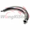 Bisiklet Muz Muffler Egzoz Tüp Giriş Ofset Emme Manifold Boru Krom Egzoz Borular Motosiklet 2 Stroklu Motor 49cc 50cc 60cc 80cc 80cc Motorlu Bisiklet