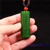 Necklaces Jade Heart Sutra Pendant Carved Fashion Amulet Buddhism Women Gifts Jadeite Jewelry Natural Gemstone Charm Chinese Necklace