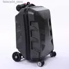 Valigie New Carrylove 21 ABS trolley scooter bagaglio a mano valigia borsa da viaggio pigra per viaggio Q240115