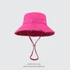 Kobieta projektantka wiadra czapki letnie le bob kartychaut sun hat surowy odcień wysokiej jakości desinger kapelusz dla mężczyzny i kobiet fit hat hat 327