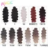 Magic Body Wave Crochet cheveux 24 pouces doux longs cheveux synthétiques déesse tresses cheveux naturels ondulés Ombre Blonde Extensions de cheveux 240115