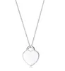 Collana tiffanyjewelry collane argentate a ciondoli femminile gioielli squisiti artigianato logo ufficiale cuore e co -lussuoso collana tiffanyjewelry 969