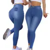 Calças femininas jeans lápis calça mulheres bainha calças apertadas cintura alta longa emenda sólida regular outono 2024 senhoras slim fit capris