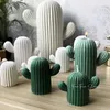 Outils d'artisanat Cactus bougie parfumée moule en Silicone bricolage Simulation ornements succulents plâtre Silicone moule décor à la maison artisanat faisant des outils YQ240115