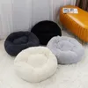 Super Soft Pet Bed Kennel Round Cat Mat Warm Sleep Bag Long Plush Dog Puppy Cushion Mat Portable Pets Supplies Dropping Product 240115