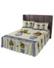 Bed Skirt Blue And White Porcelain Butterfly Retro Flower Fitted Bedspread With Pillowcases Mattress Cover Bedding Set Sheet